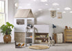 Oakham Mid Sleeper House Bed – Pale Wood & White - Luminex FurnitureMid SleepersORP002