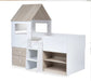 Oakham Mid Sleeper House Bed – Pale Wood & White - Luminex FurnitureMid SleepersORP002