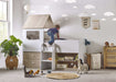 Oakham Mid Sleeper House Bed – Pale Wood & White - Luminex FurnitureMid SleepersORP002