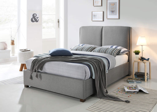 Oakland Contemporary Light Grey Fabric Bed - Luminex FurnitureBedOAKL46LGREY