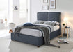Oakland Dark Grey Fabric Bed - Luminex FurnitureBedOAKL46DGREY