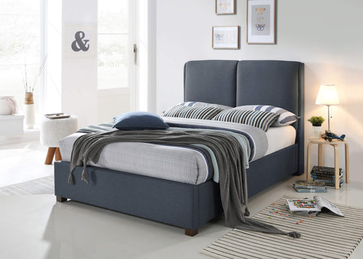 Oakland Dark Grey Fabric Bed - Luminex FurnitureBedOAKL46DGREY