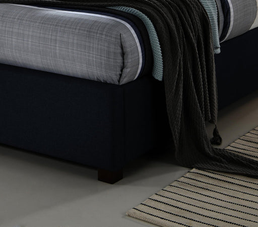 Oakland Dark Grey Fabric Bed - Luminex FurnitureBedOAKL46DGREY