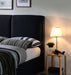 Oakland Dark Grey Fabric Bed - Luminex FurnitureBedOAKL46DGREY
