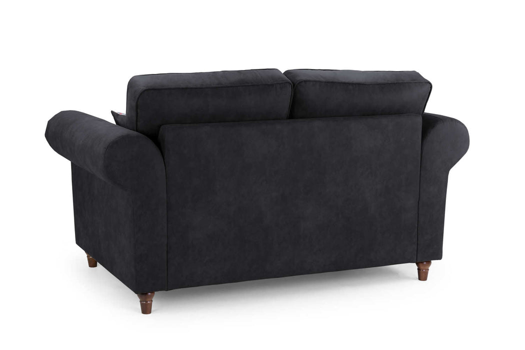 Olympia Charcoal 3+2 Sofa Set – Classic Faux Suede - Luminex FurnitureSofasoakland_charcoal_3+2+set