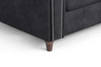 Olympia Charcoal Armchair – Classic Faux Suede Design - Luminex FurnitureOccasional Chairsoakland_charcoal_armchair