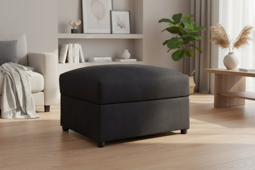 Olympia Charcoal Footstool with Storage – Faux Suede - Luminex FurnitureFootstooloakland_charcoal_footstool