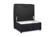 Olympia Charcoal Footstool with Storage – Faux Suede - Luminex FurnitureFootstooloakland_charcoal_footstool