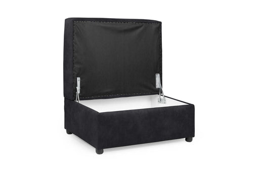 Olympia Charcoal Footstool with Storage – Faux Suede - Luminex FurnitureFootstooloakland_charcoal_footstool