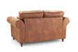 Olympia Tan 2 Seater Sofa – Classic Faux Suede - Luminex FurnitureSofasoakland_sofa_tan_2_seater