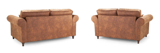 Olympia Tan 3+2 Sofa Set – Classic Faux Suede - Luminex FurnitureSofasoakland_sofa_tan_3_2_set
