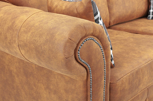 Olympia Tan 3+2 Sofa Set – Classic Faux Suede - Luminex FurnitureSofasoakland_sofa_tan_3_2_set