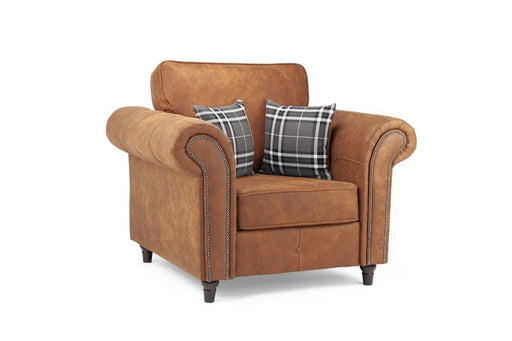Olympia Tan Armchair – Classic Faux Suede Design - Luminex FurnitureOccasional Chairsoakland_sofa_tan_armchair