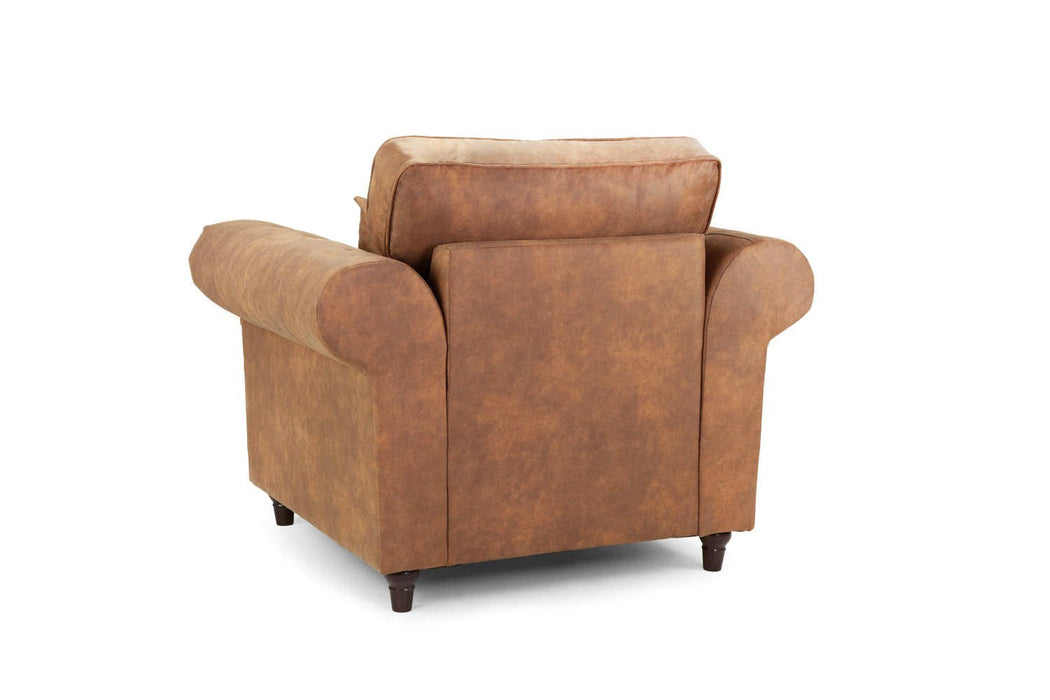 Olympia Tan Armchair – Classic Faux Suede Design - Luminex FurnitureOccasional Chairsoakland_sofa_tan_armchair