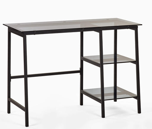 Ophelia Smoked Glass Desk – Modern Minimalist Design - Luminex FurnitureDeskCHI016