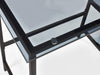 Ophelia Smoked Glass Desk – Modern Minimalist Design - Luminex FurnitureDeskCHI016