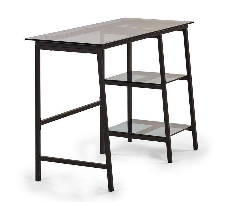 Ophelia Smoked Glass Desk – Modern Minimalist Design - Luminex FurnitureDeskCHI016