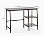 Ophelia Smoked Glass Desk – Modern Minimalist Design - Luminex FurnitureDeskCHI016