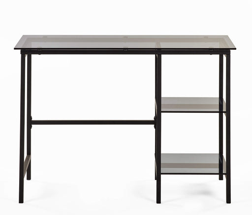 Ophelia Smoked Glass Desk – Modern Minimalist Design - Luminex FurnitureDeskCHI016
