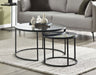 Ophelia Smoked Glass Nesting Coffee Tables - Luminex FurnitureCoffee TableCHI017