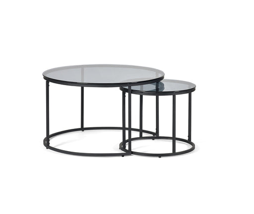 Ophelia Smoked Glass Nesting Coffee Tables - Luminex FurnitureCoffee TableCHI017