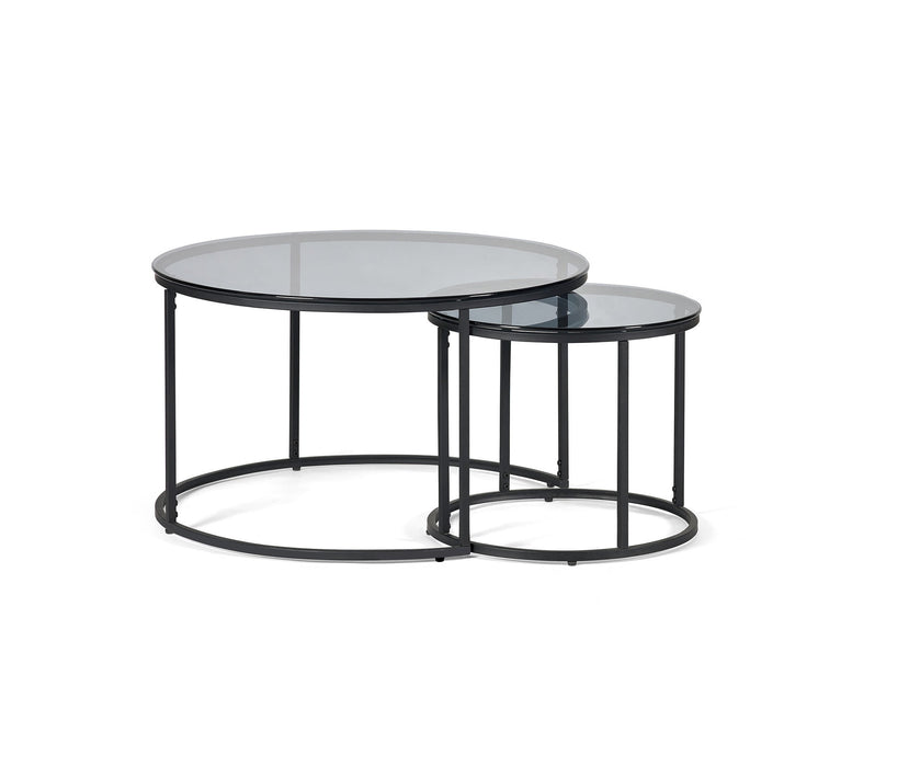 Ophelia Smoked Glass Nesting Coffee Tables - Luminex FurnitureCoffee TableCHI017