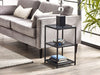 Ophelia Tall Narrow Side Table - Smoked Glass - Luminex FurnitureLamp TableCHI021