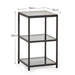 Ophelia Tall Narrow Side Table - Smoked Glass - Luminex FurnitureLamp TableCHI021