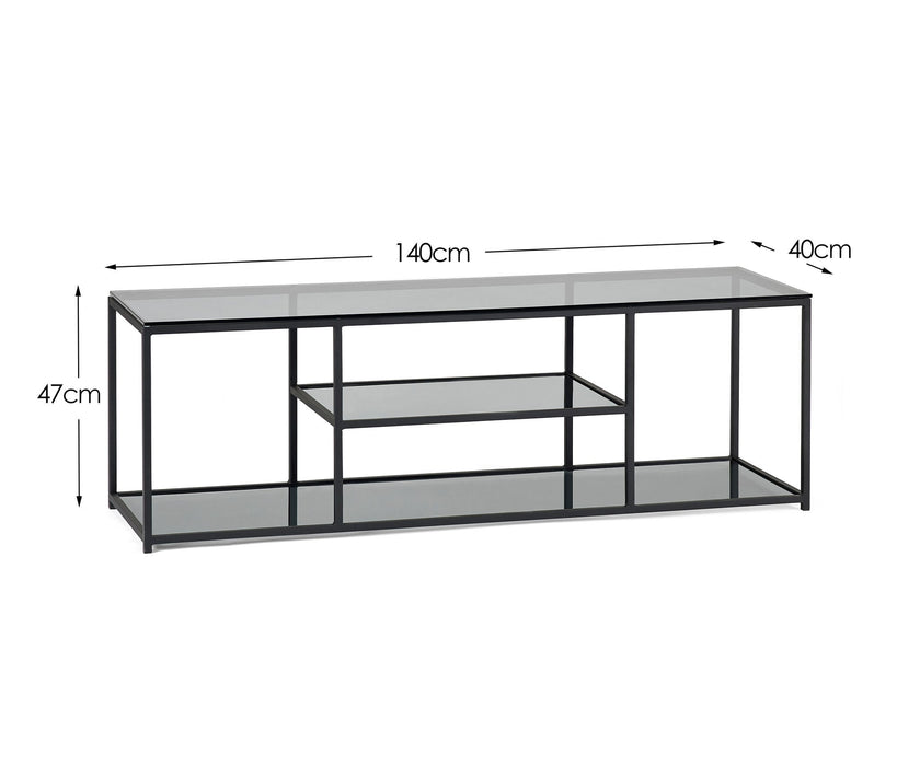 Ophelia TV Unit - Smoked Glass - Luminex FurnitureTV UnitCHI022