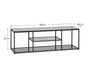 Ophelia TV Unit - Smoked Glass - Luminex FurnitureTV UnitCHI022