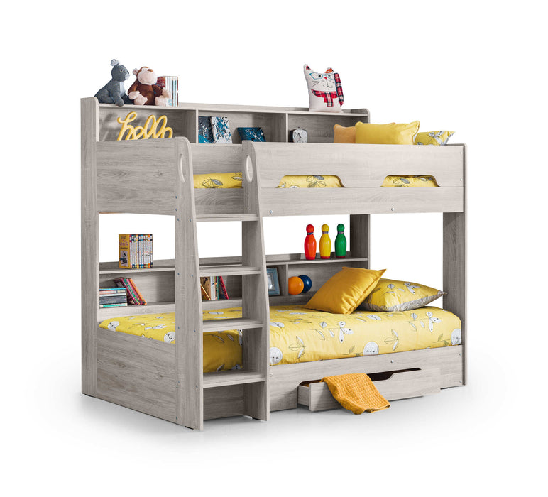 Orbit Bunk Bed with Storage – Grey Oak Kids’ Bunk - Luminex FurnitureBunk BedORI004