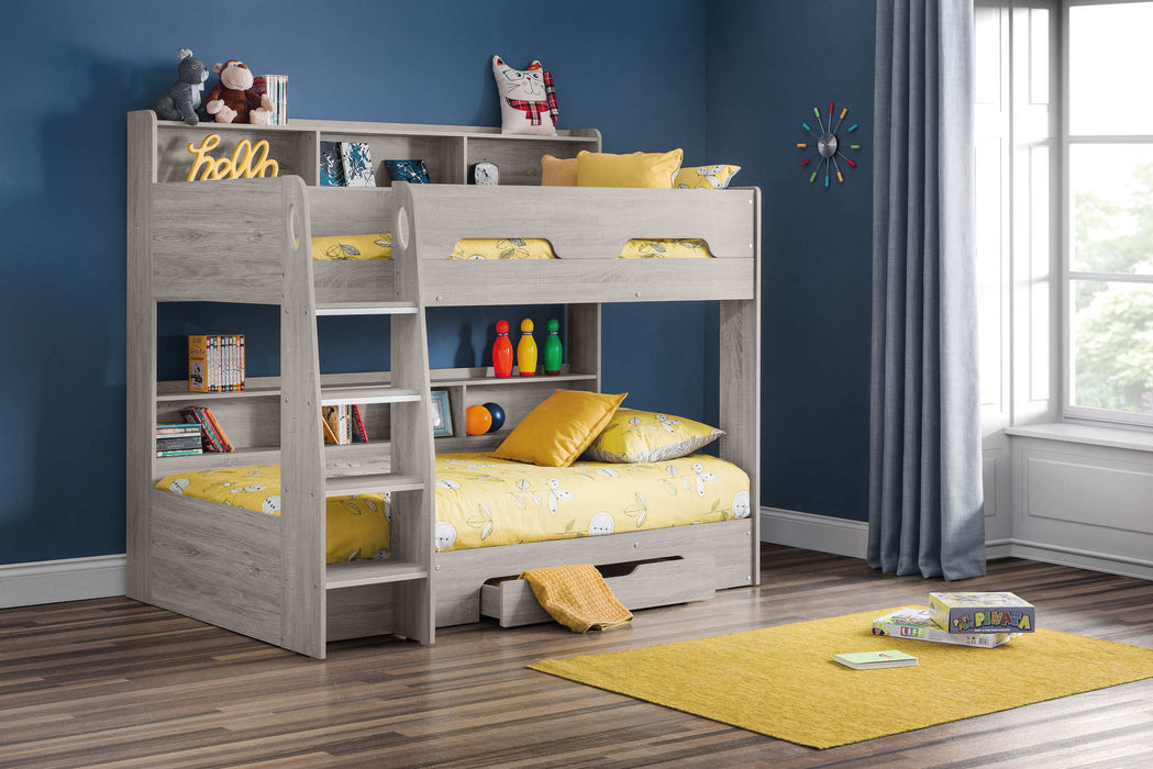 Orbit Bunk Bed with Storage – Grey Oak Kids’ Bunk - Luminex FurnitureBunk BedORI004