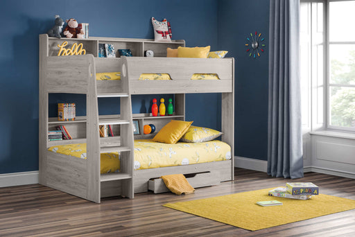Orbit Bunk Bed with Storage – Grey Oak Kids’ Bunk - Luminex FurnitureBunk BedORI004