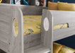 Orbit Bunk Bed with Storage – Grey Oak Kids’ Bunk - Luminex FurnitureBunk BedORI004