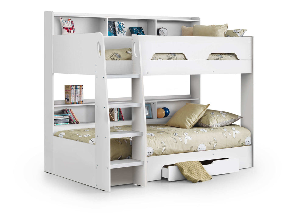 Orbit Bunk Bed with Storage – Pure White Kids’ Bunk - Luminex FurnitureBunk BedORI002