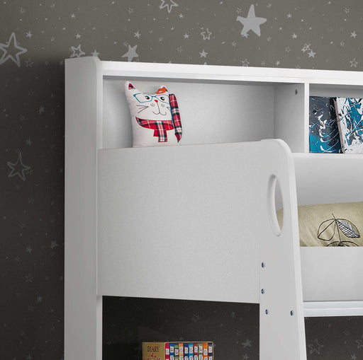 Orbit Bunk Bed with Storage – Pure White Kids’ Bunk - Luminex FurnitureBunk BedORI002
