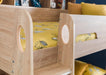 Orbit Bunk Bed with Storage – Sonoma Oak - Luminex FurnitureBunk BedORI001