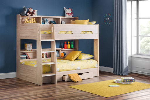 Orbit Bunk Bed with Storage – Sonoma Oak - Luminex FurnitureBunk BedORI001