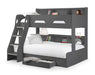 Orbit Triple Sleeper Bunk Bed with Storage – Anthracite - Luminex FurnitureBunk BedORI502