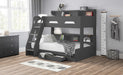 Orbit Triple Sleeper Bunk Bed with Storage – Anthracite - Luminex FurnitureBunk BedORI502