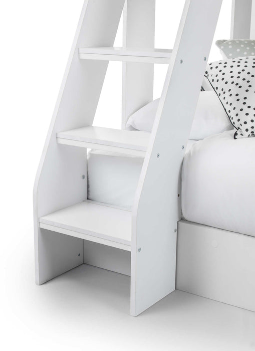 Orbit Triple Sleeper Bunk Bed with Storage – White - Luminex FurnitureBunk BedORI501
