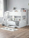 Orbit Triple Sleeper Bunk Bed with Storage – White - Luminex FurnitureBunk BedORI501