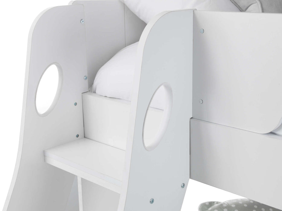 Orbit Triple Sleeper Bunk Bed with Storage – White - Luminex FurnitureBunk BedORI501