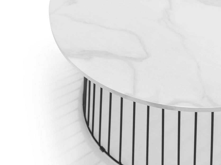 Orielle Marble - Top Coffee Table – Industrial Elegance - Luminex FurnitureCoffee TableBRO201