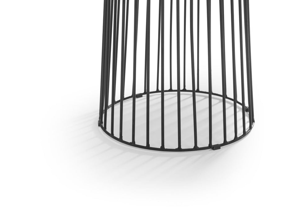 Orielle Round Lamp Table - White Marble - Luminex FurnitureLamp TableBRO202