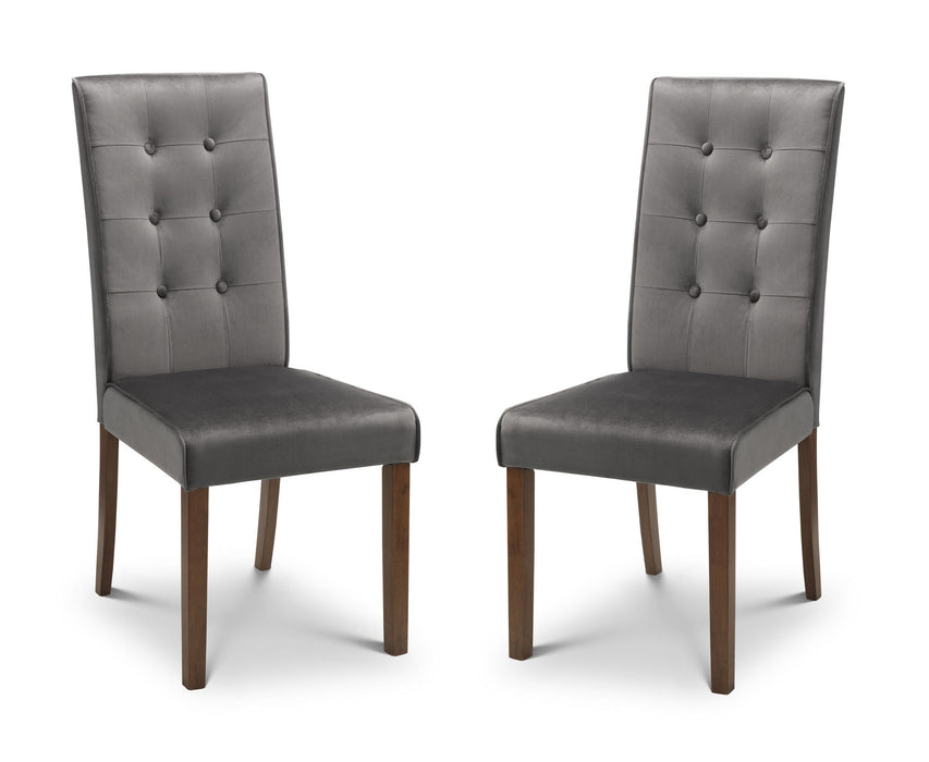 Orlan Velvet Dining Chairs – Set of 2 - Luminex FurnitureChairsMAD102