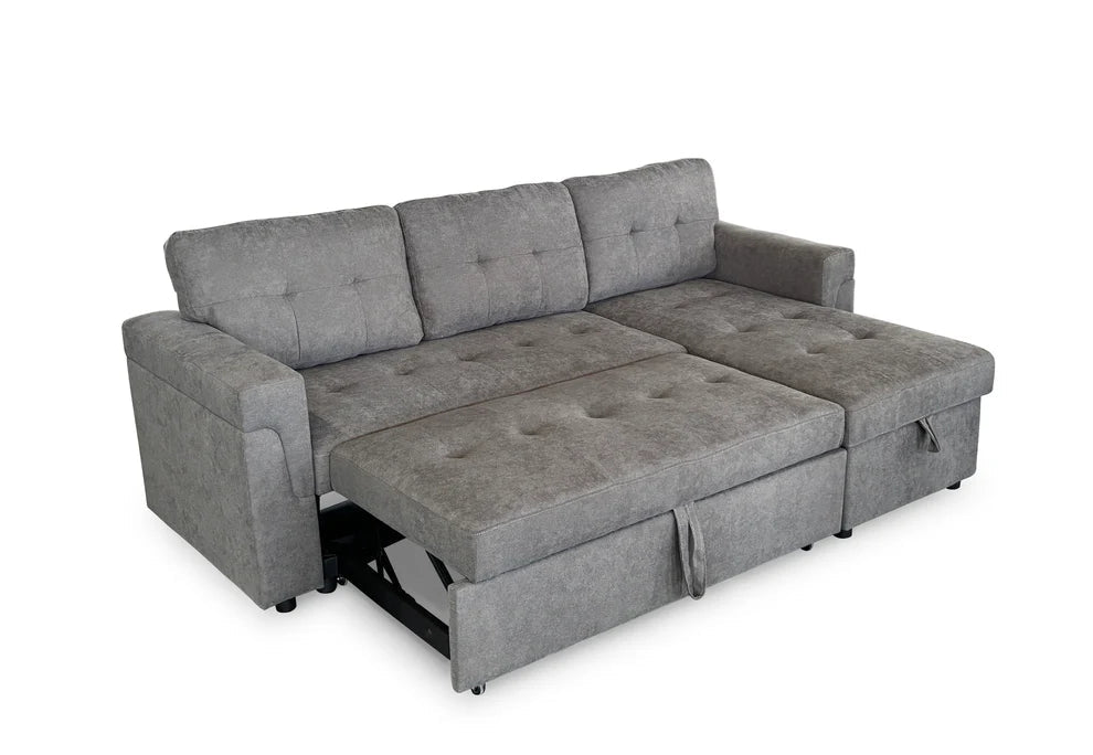 Orleans Grey Corner Sofa Bed with Storage – Universal Design - Luminex FurnitureSofasorla_sofabed_grey_universal_corner