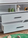 Ormsby Mid Sleeper Bed with Storage & Desk – All White - Luminex FurnitureMid SleepersOTI001
