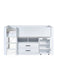 Ormsby Mid Sleeper Bed with Storage & Desk – All White - Luminex FurnitureMid SleepersOTI001