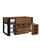 Ormsby Mid Sleeper Bed with Storage & Desk – Urban Rustic & Black - Luminex FurnitureMid SleepersOTI002